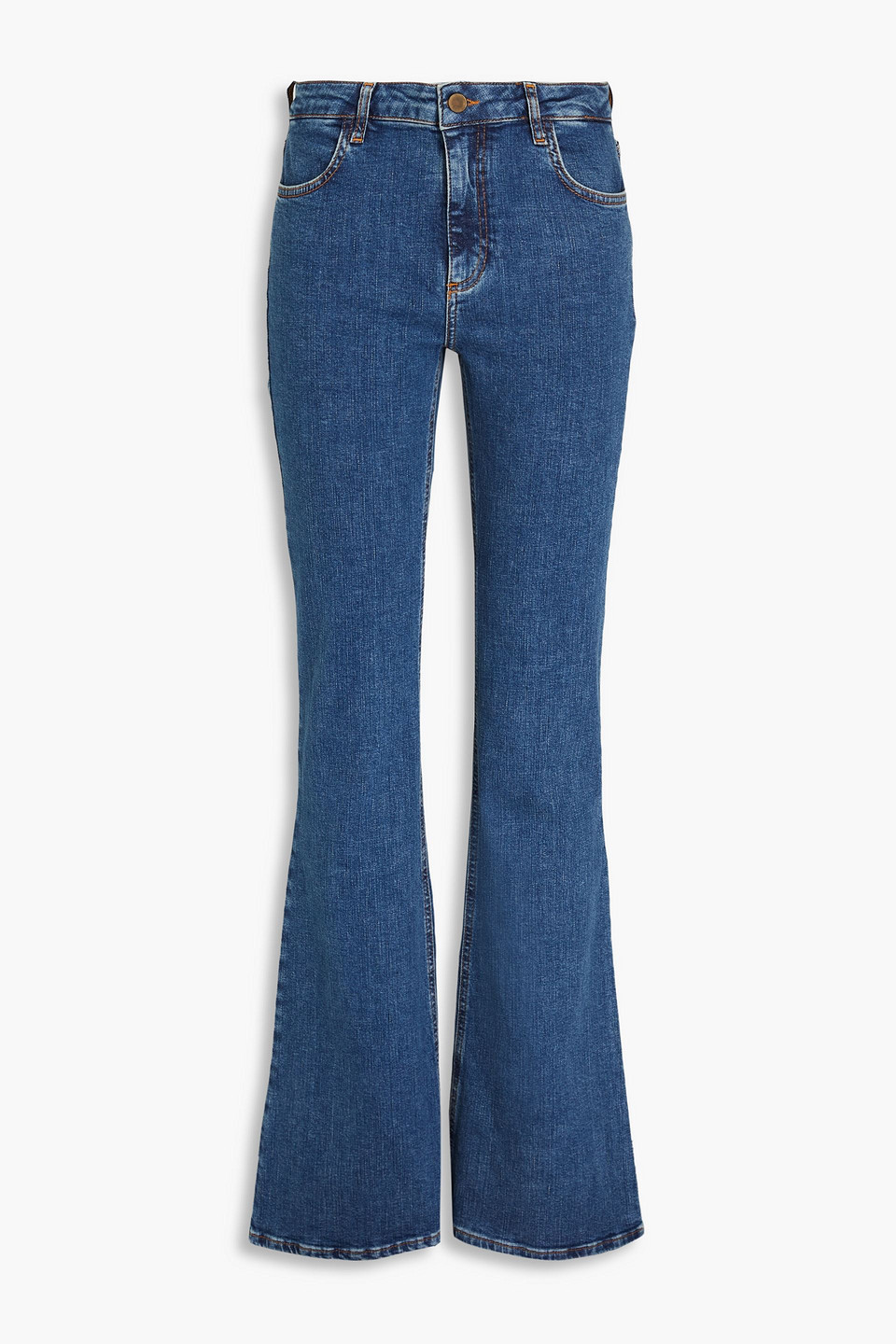 Philosophy Di Lorenzo Serafini Mid-rise Straight-leg Jeans In Mid Denim