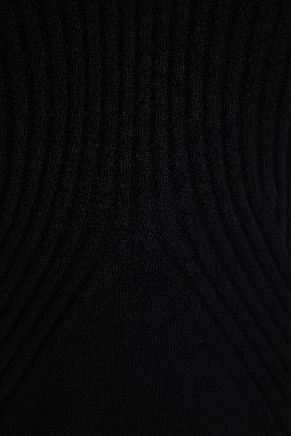 Alberta Ferretti Wool And Cashmere-blend Turtleneck Sweater In Black
