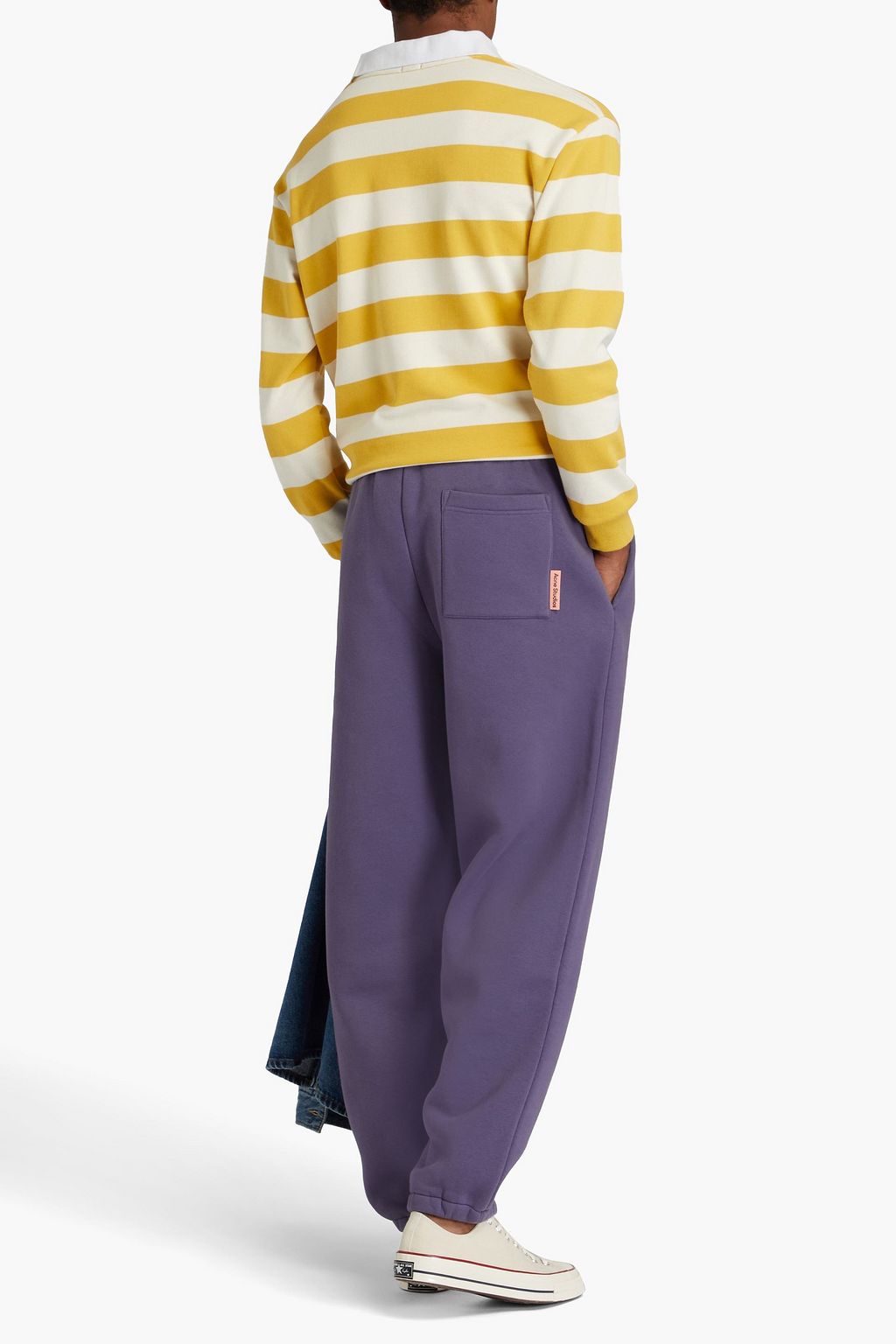 ACNE STUDIOS بنطال رياضي من الصوف الناعم المصنوع من مزيج من القطن