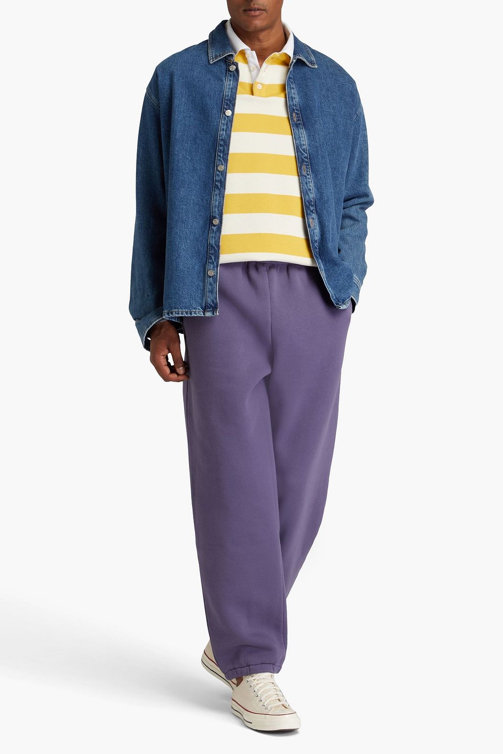 ACNE STUDIOS بنطال رياضي من الصوف الناعم المصنوع من مزيج من القطن