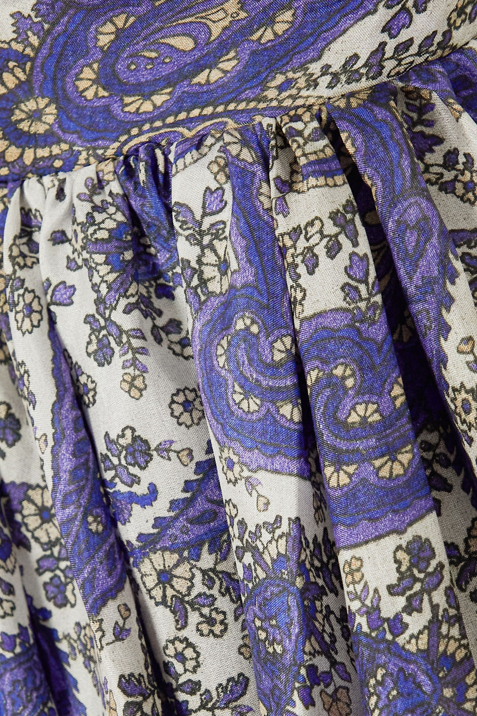 Zimmermann Devi Paisley-print Silk Midi Dress In Indigo