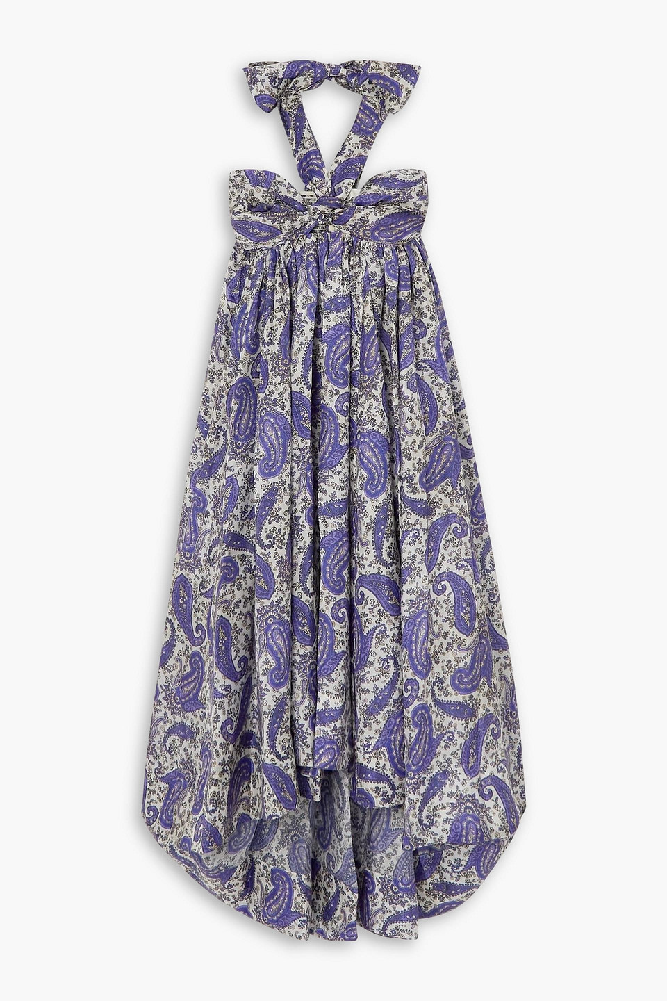 Zimmermann Devi Paisley-print Silk Midi Dress In Indigo