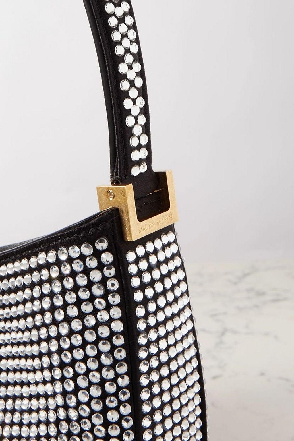 MAGDA BUTRYM Vesna medium crystal-embellished leather shoulder bag