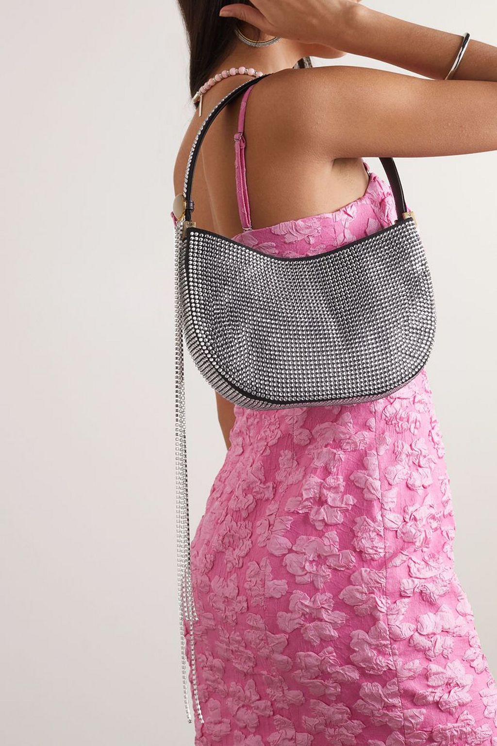 MAGDA BUTRYM Vesna medium crystal-embellished leather shoulder bag