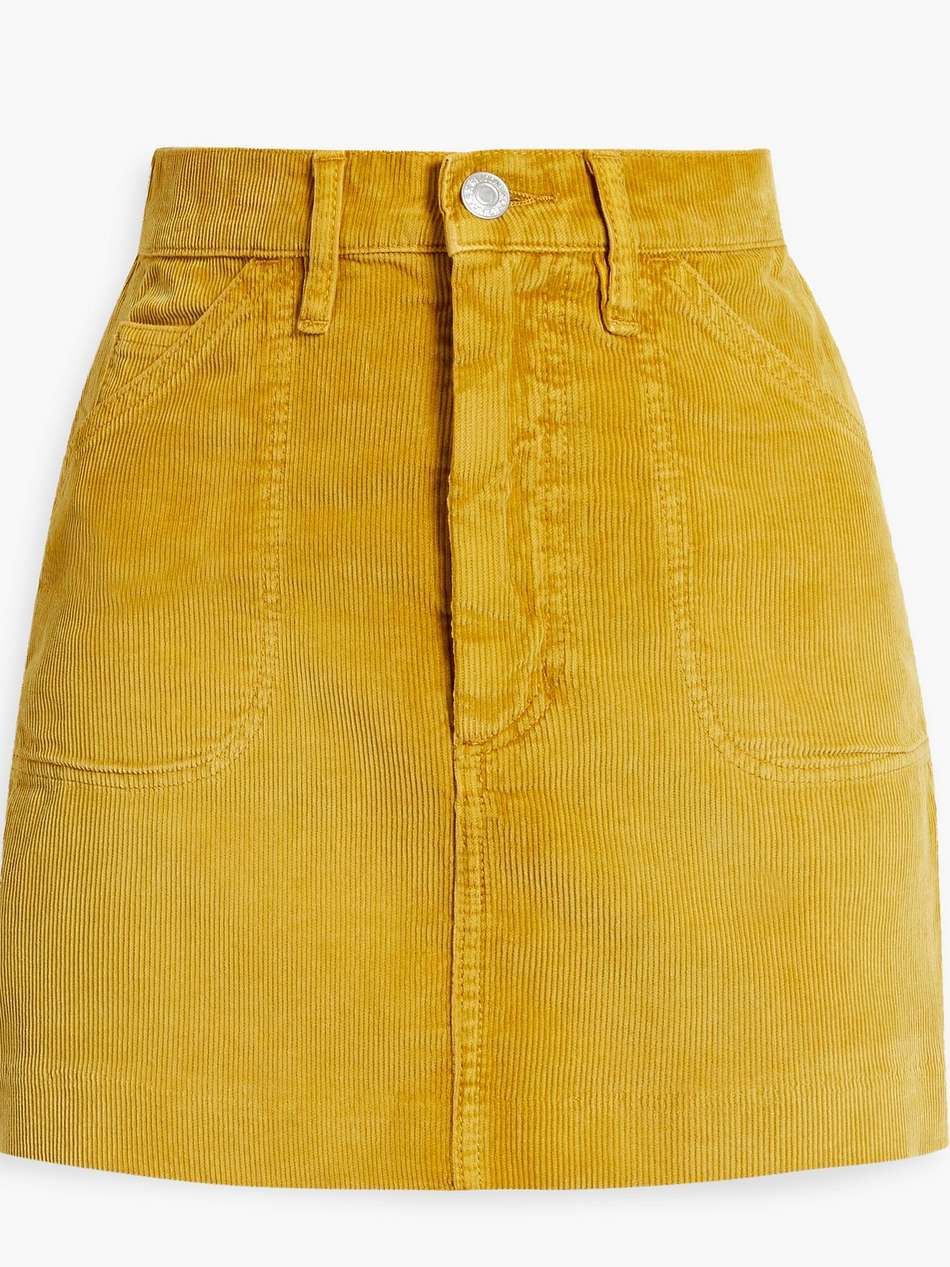 70s cotton-corduroy mini skirt