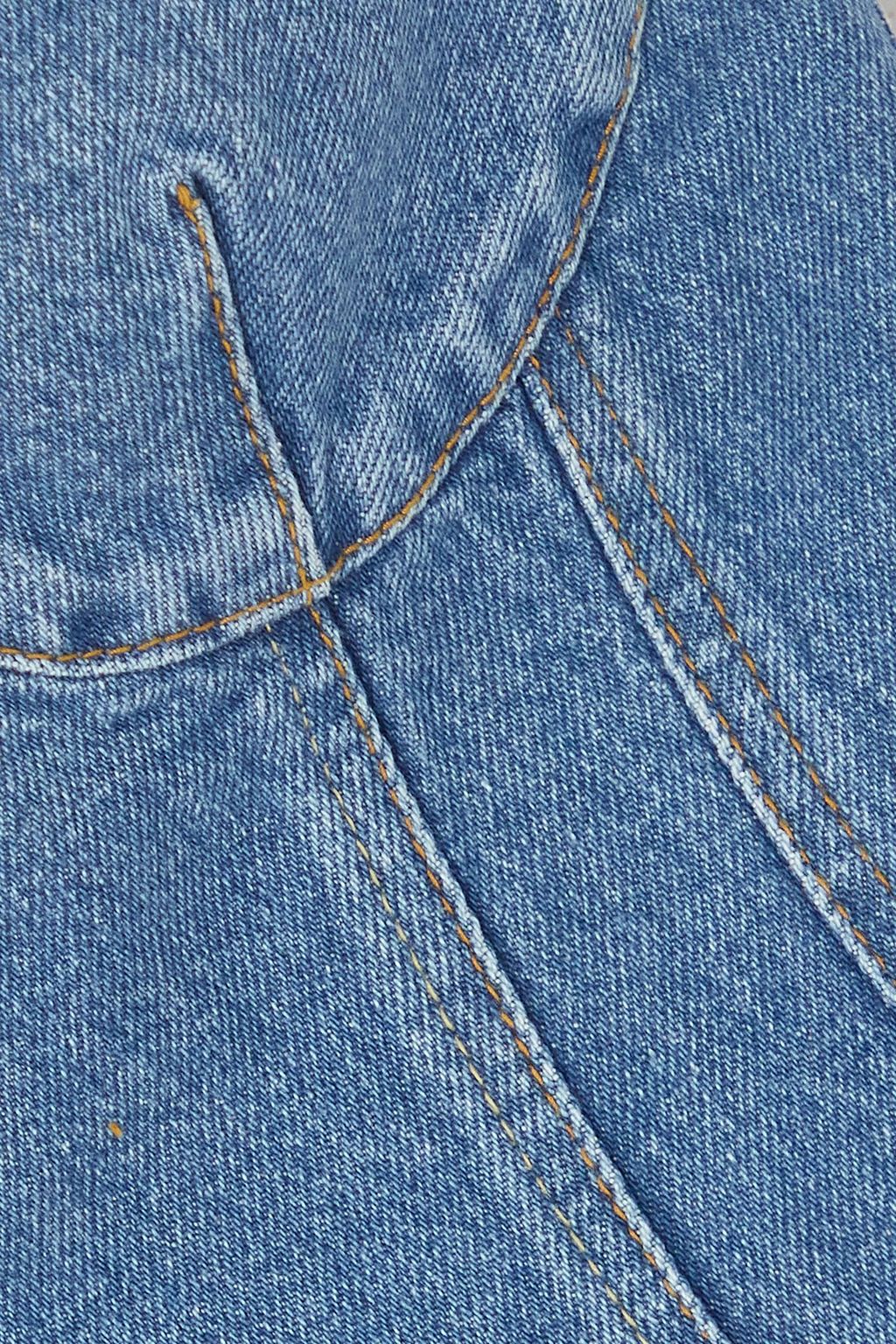 MAGDA BUTRYM Strapless denim bustier top