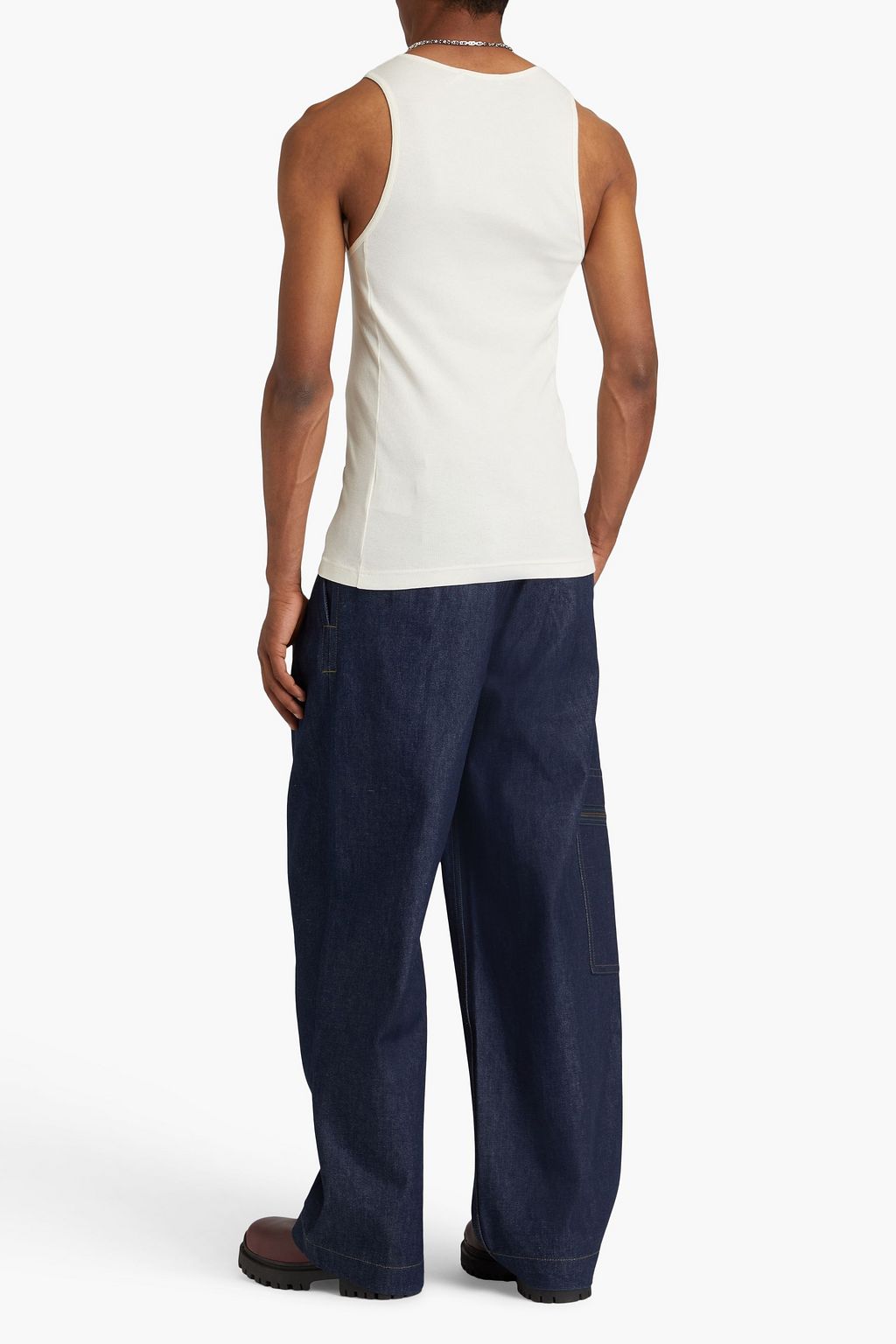 ACNE STUDIOS Printed cotton-jersey tank