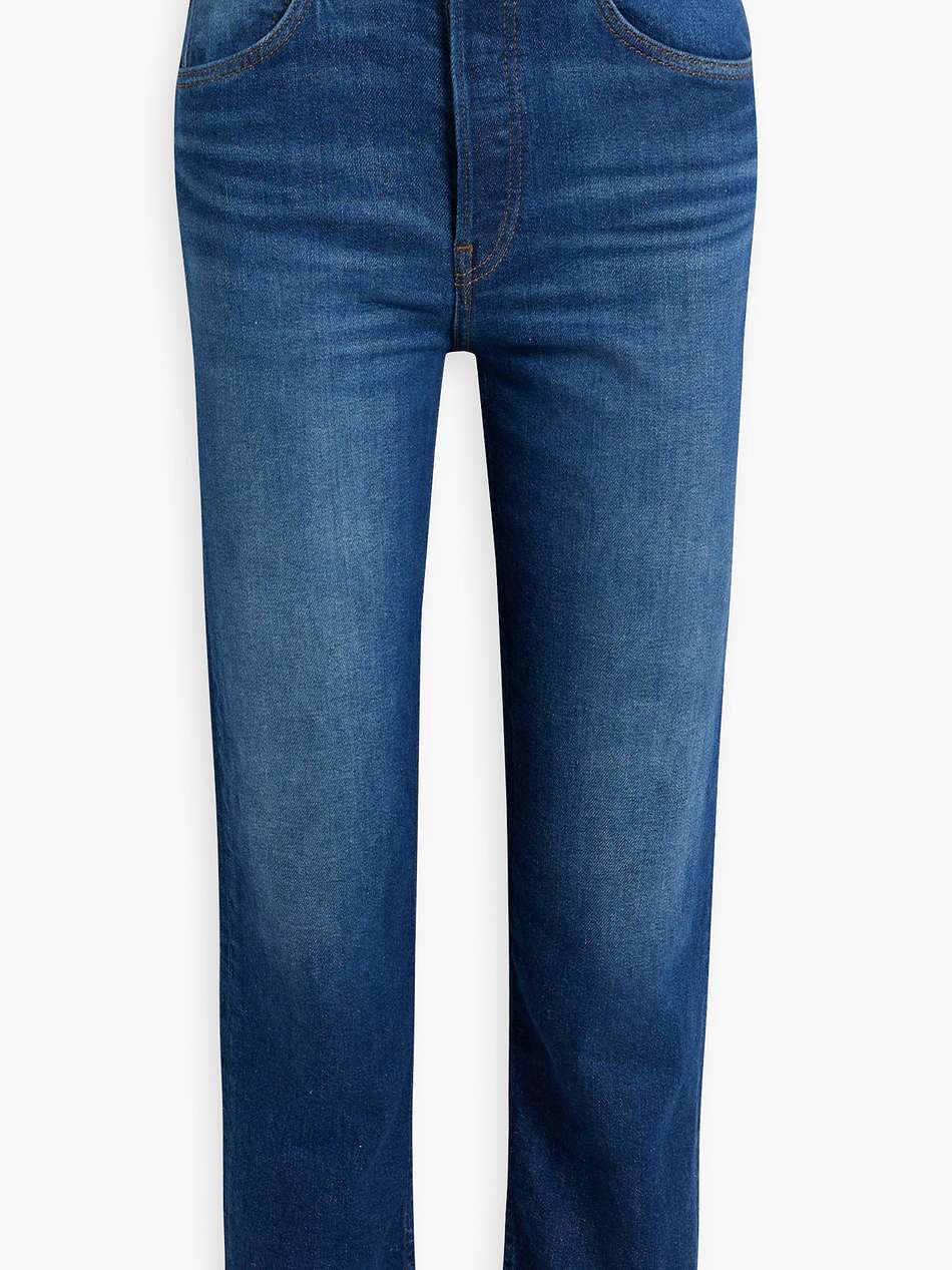 70s cropped high-rise slim-leg jeans