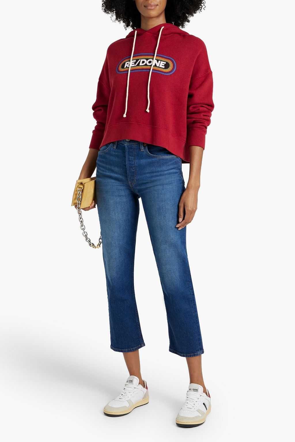 RE/DONE 70s cropped high-rise slim-leg jeans