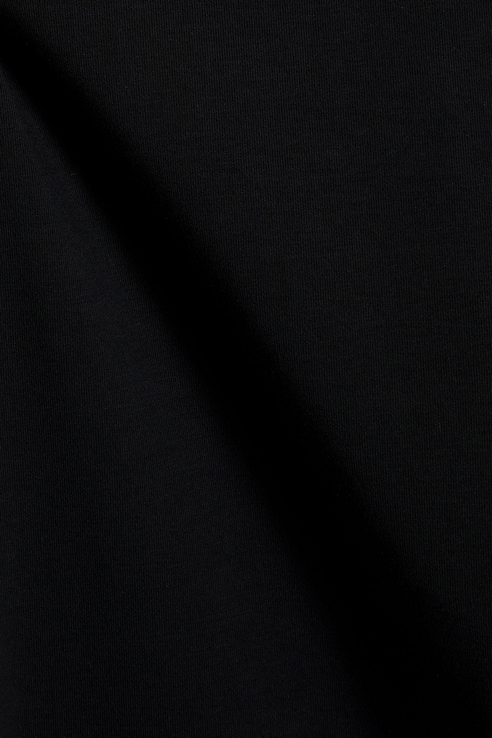 Re/done By Hanes Stretch-cotton Jersey Top In Black