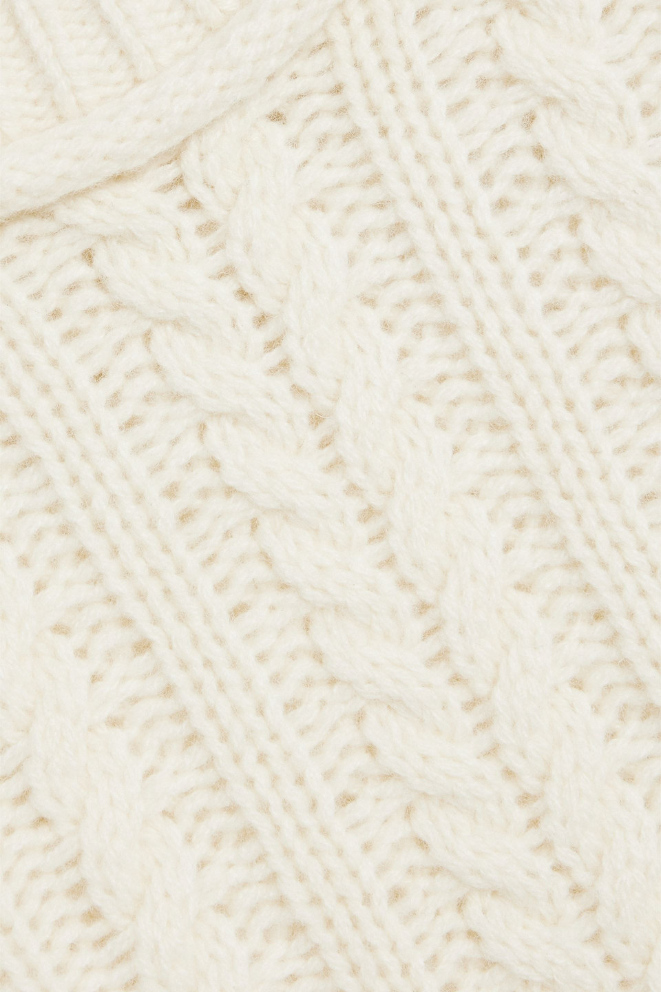 Re/done Cable-knit Wool Sweater In Ivory