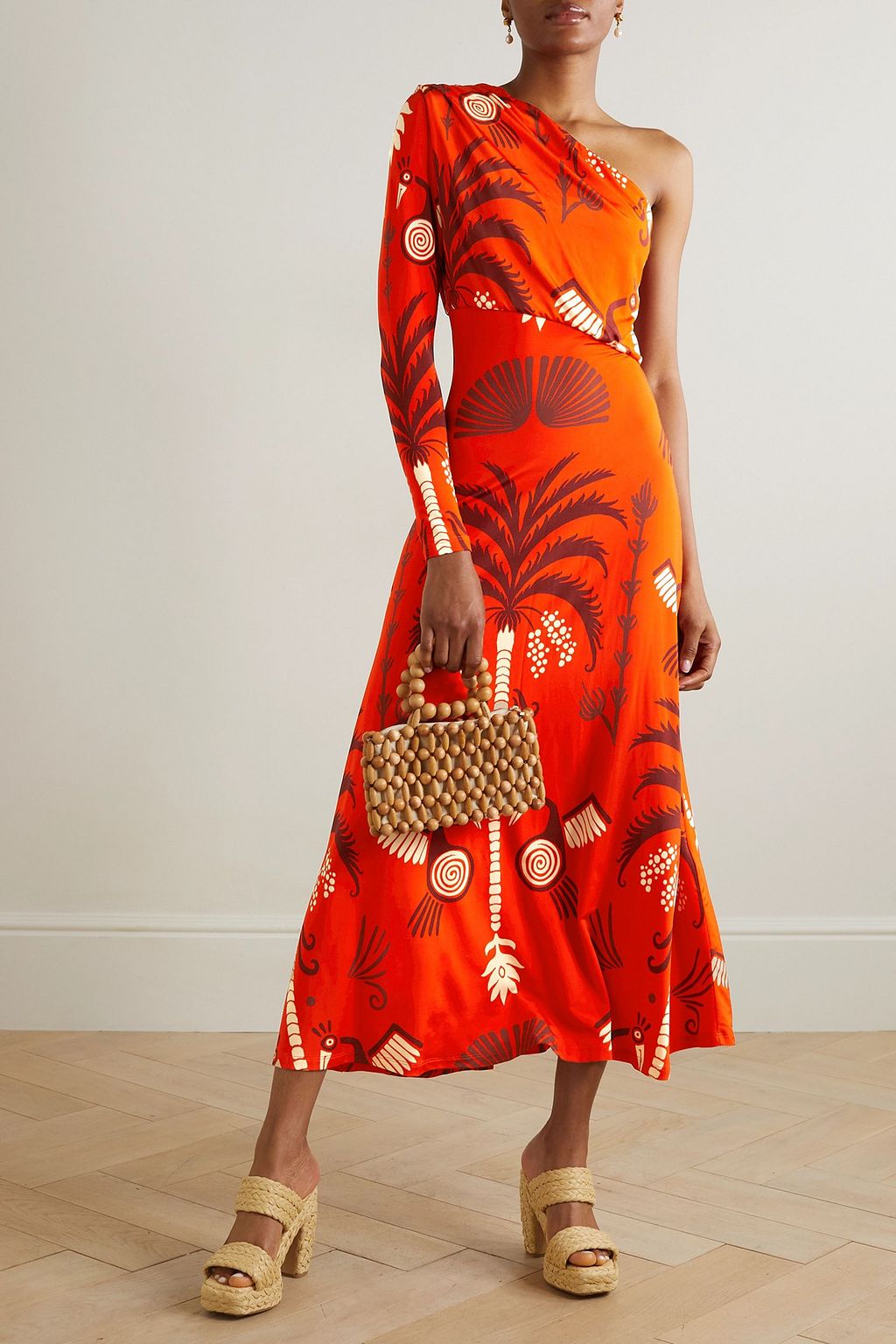JOHANNA ORTIZ Aclla Ceremonial convertible printed stretch-jersey maxi dress