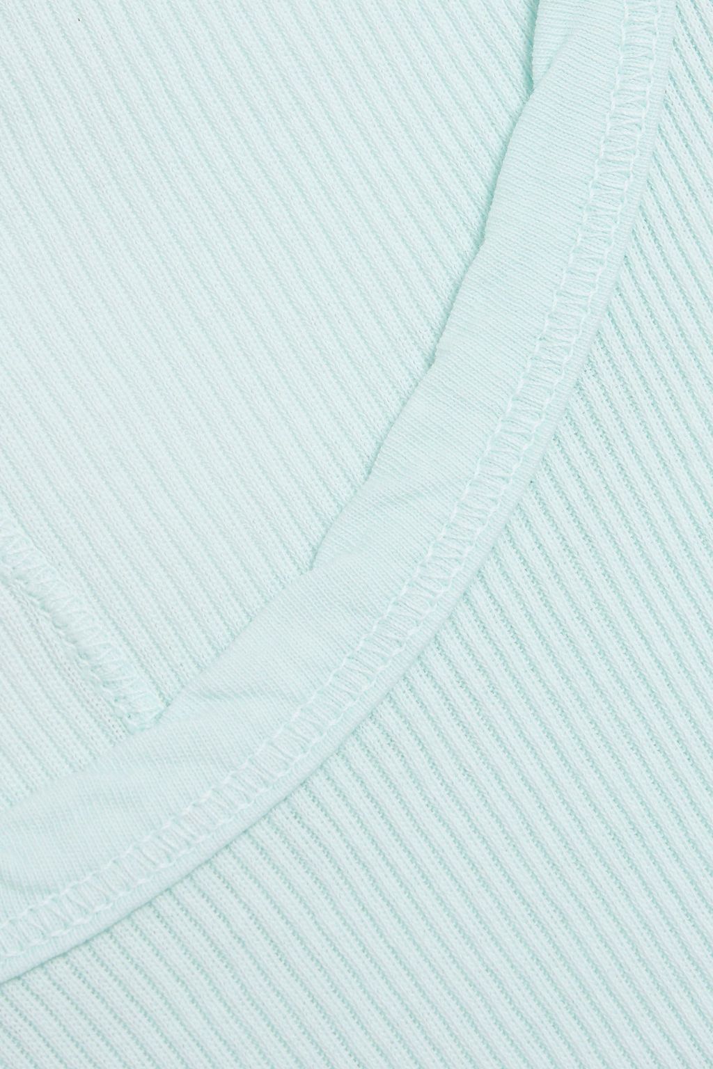 RE/DONE BY HANES Ribbed cotton-jersey tank