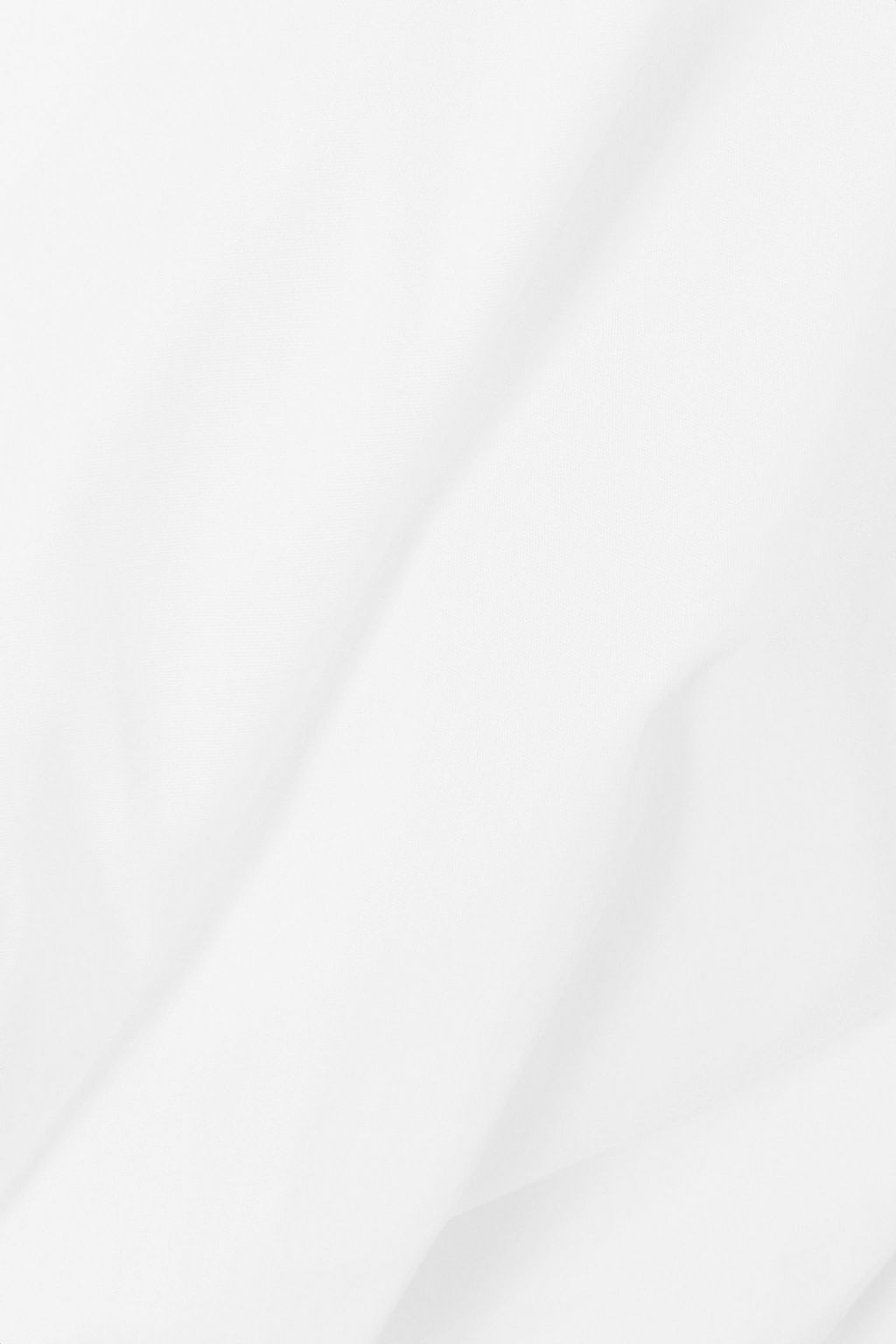 JACQUEMUS Bahia cropped twist-front cotton-blend poplin shirt