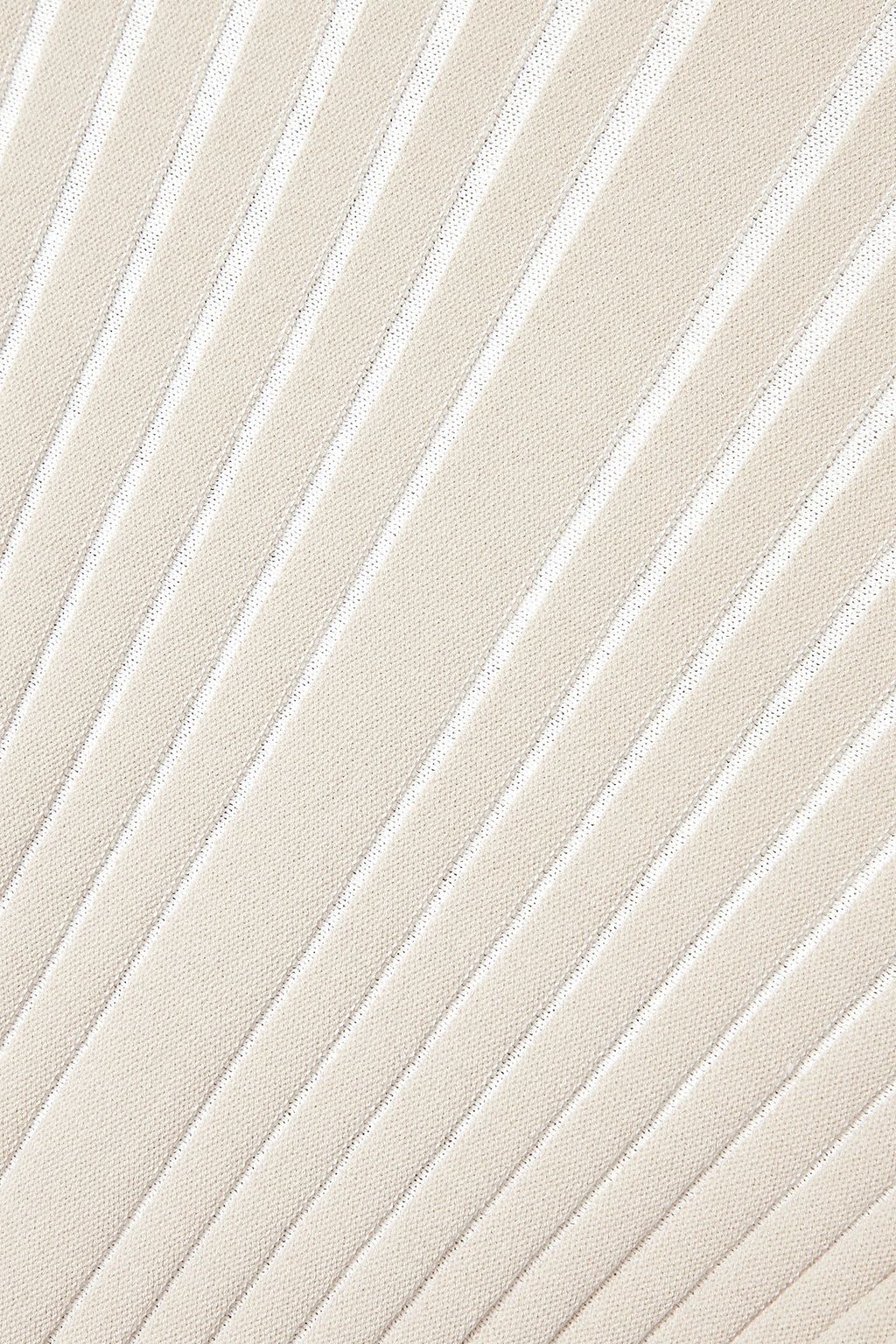 INTERIOR كنزة The Ridley من مزيجٍ من القطن المضلّع