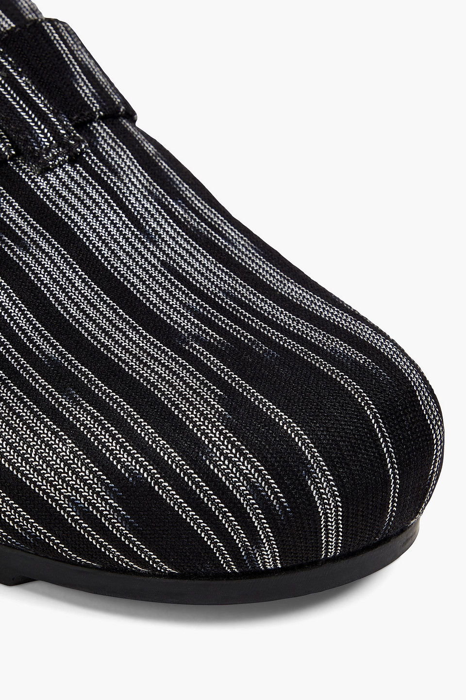 Shop Missoni Crochet-knit Clogs In Black