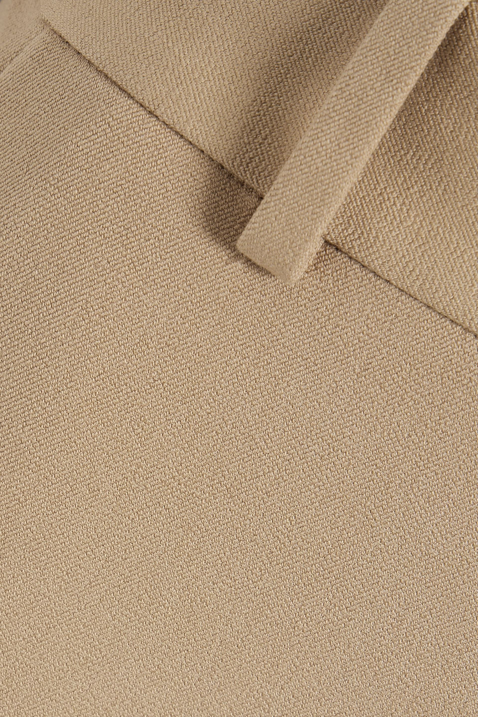 Frame Le Crop Mini Boot Cropped Stretch-cotton Bootcut Pants In Sand