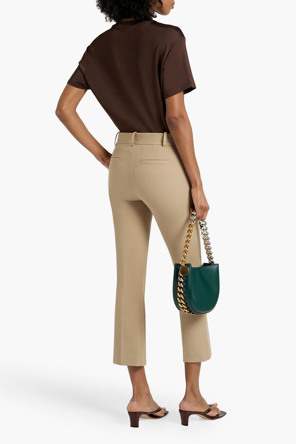 FRAME Le Crop Mini Boot cropped stretch-cotton bootcut pants