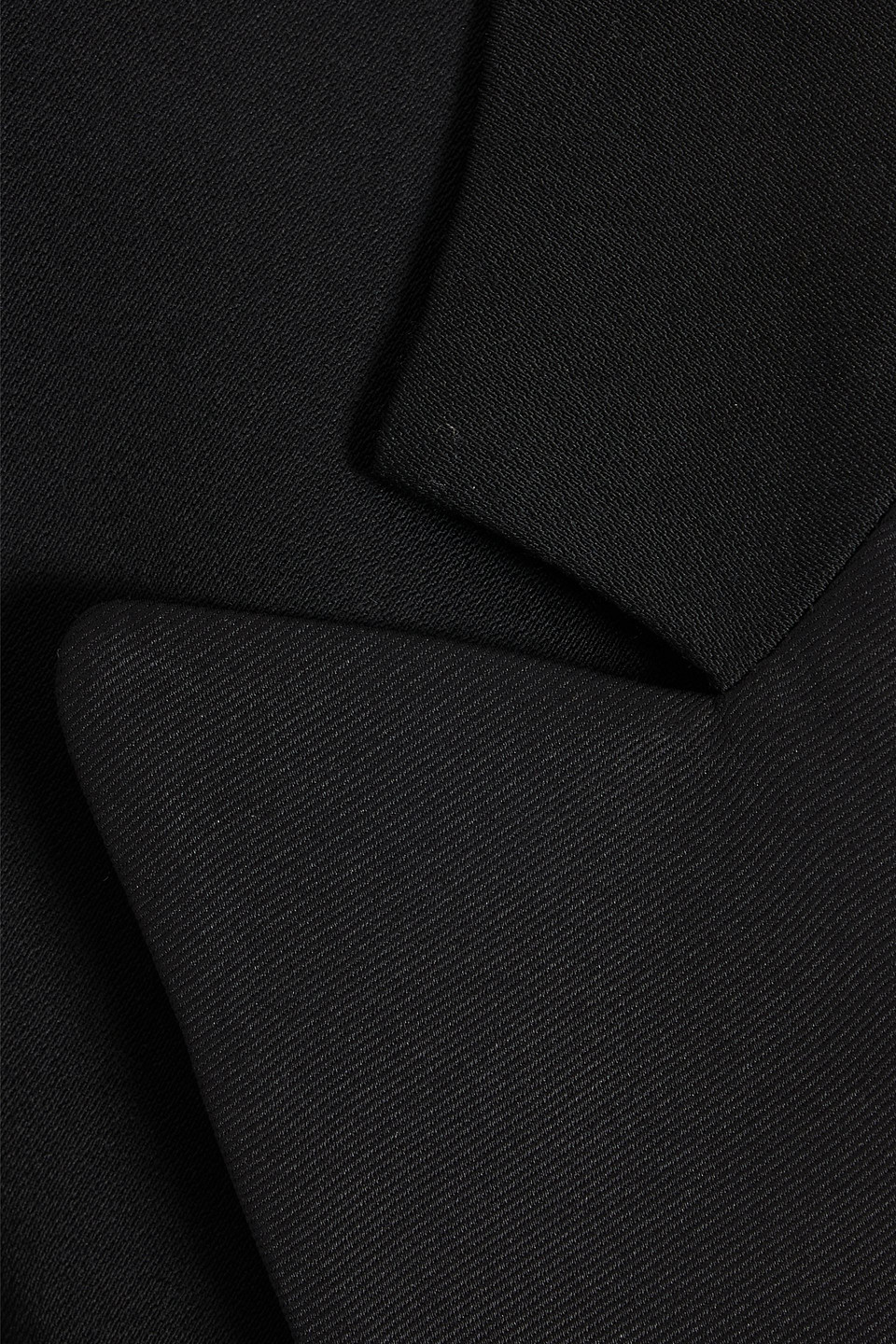 FRAME CROPPED DOUBLE-BREASTED WOOL-BLEND BLAZER