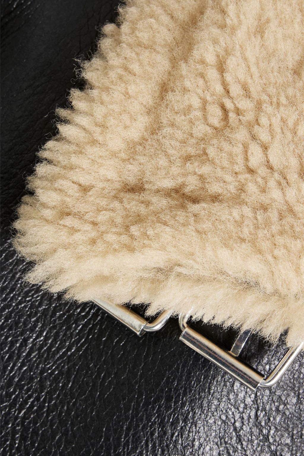 RE/DONE Shearling-lined leather jacket