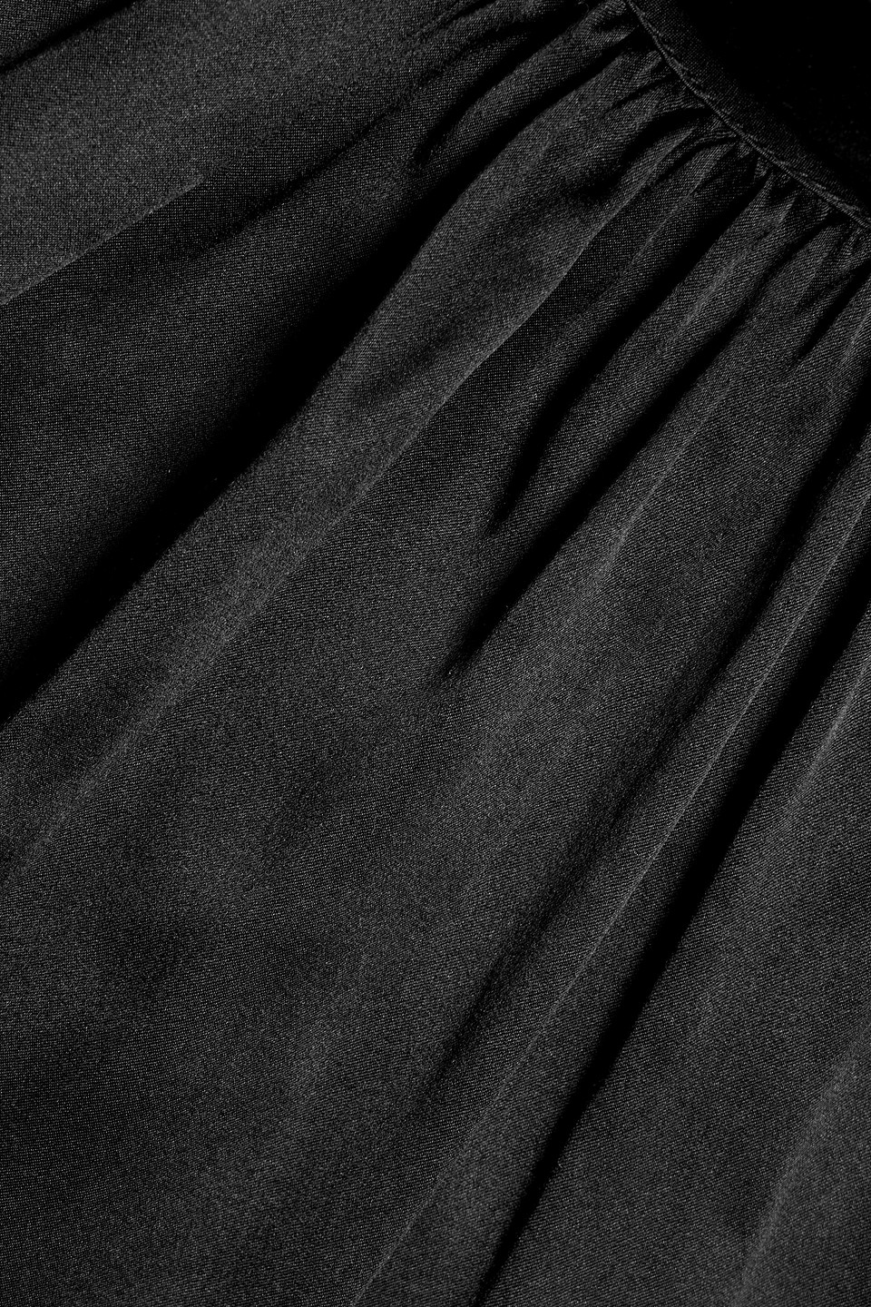 Frame Black Halterneck Silk Blouse In Black