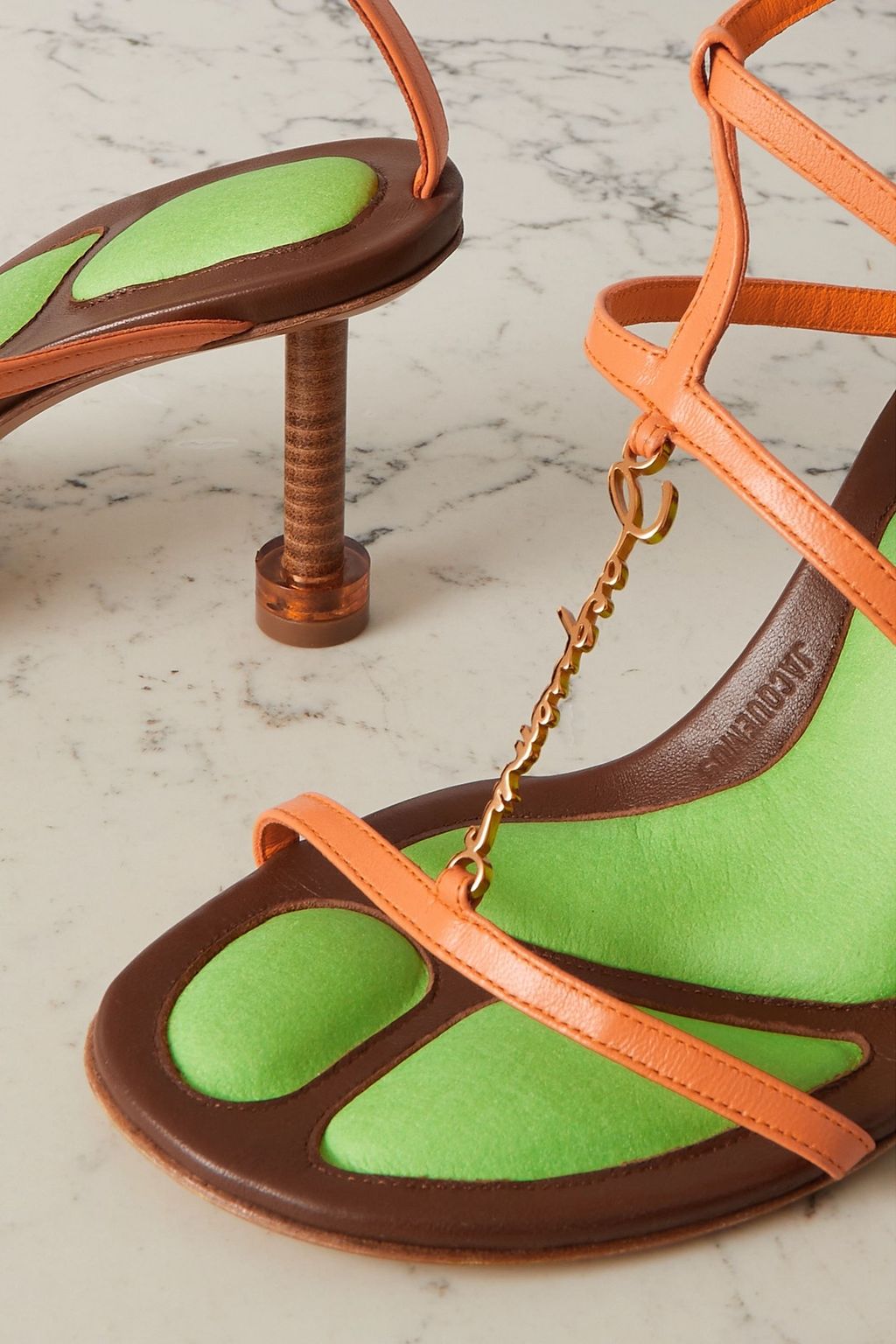 JACQUEMUS Pralu logo-embellished leather sandals