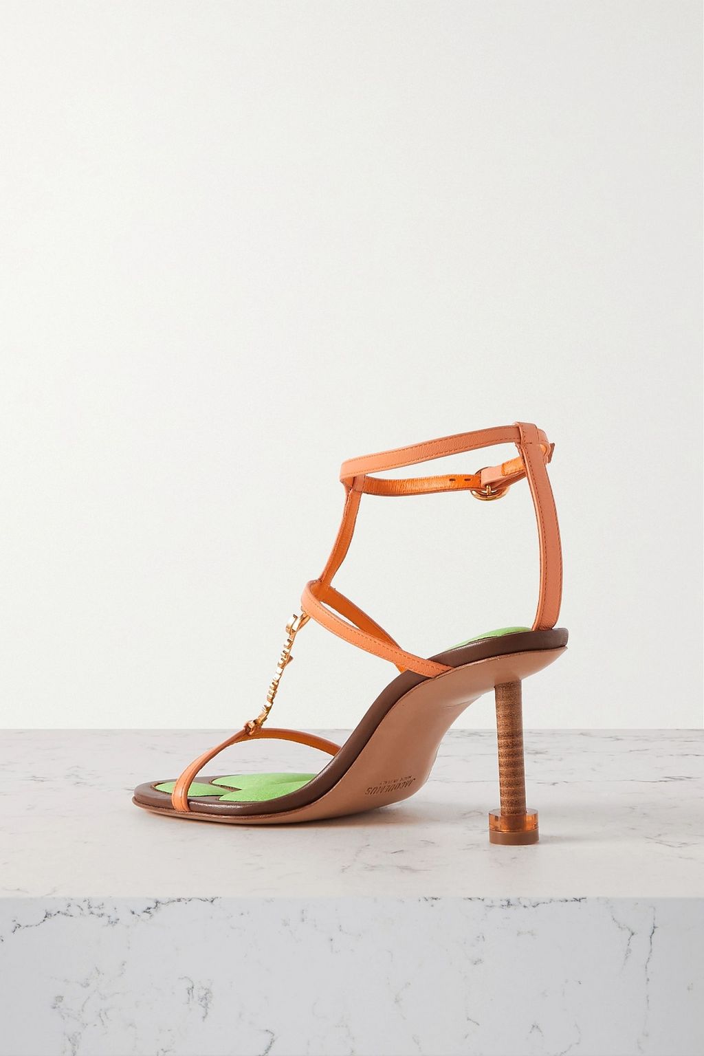JACQUEMUS Pralu logo-embellished leather sandals