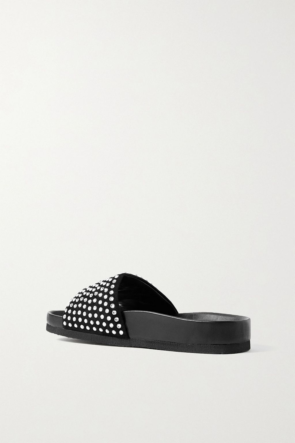 JW ANDERSON Crystal-embellished suede slides
