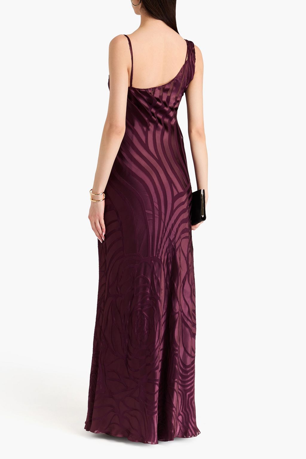 ALBERTA FERRETTI Burnout satin gown