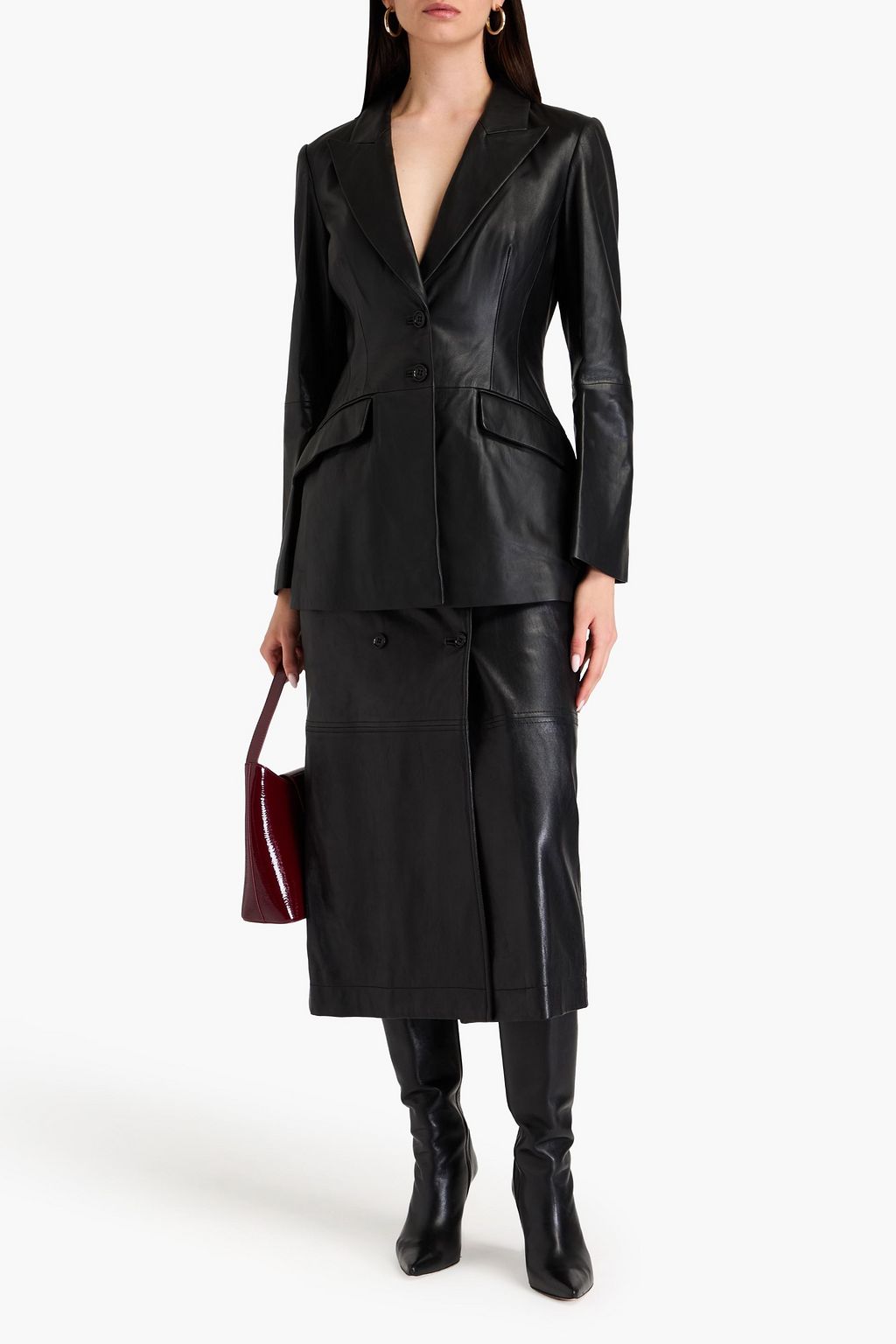 ALBERTA FERRETTI بليزر من الجلد