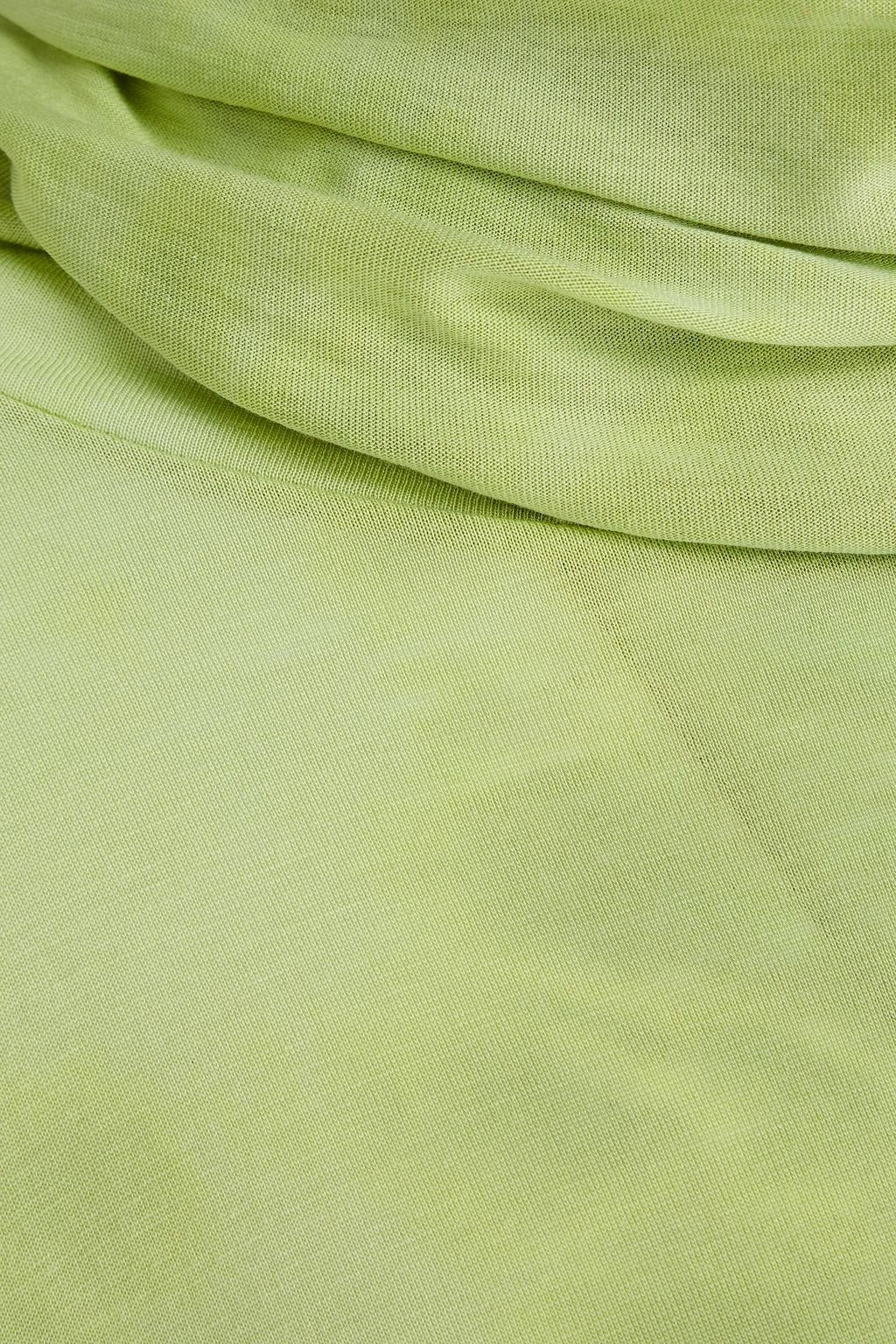 ACNE STUDIOS بلوزة بياقة عالية من الجيرسي المصنوع من مزيج من القطن واللايوسيل بطبعة التاي داي