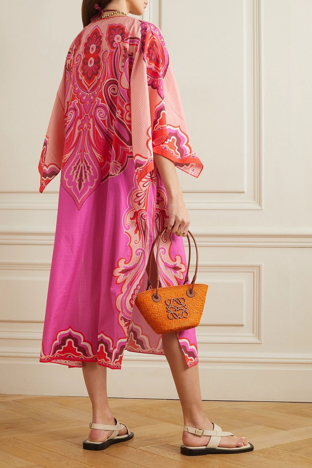 ETRO Paisley-print cotton and silk-blend kaftan