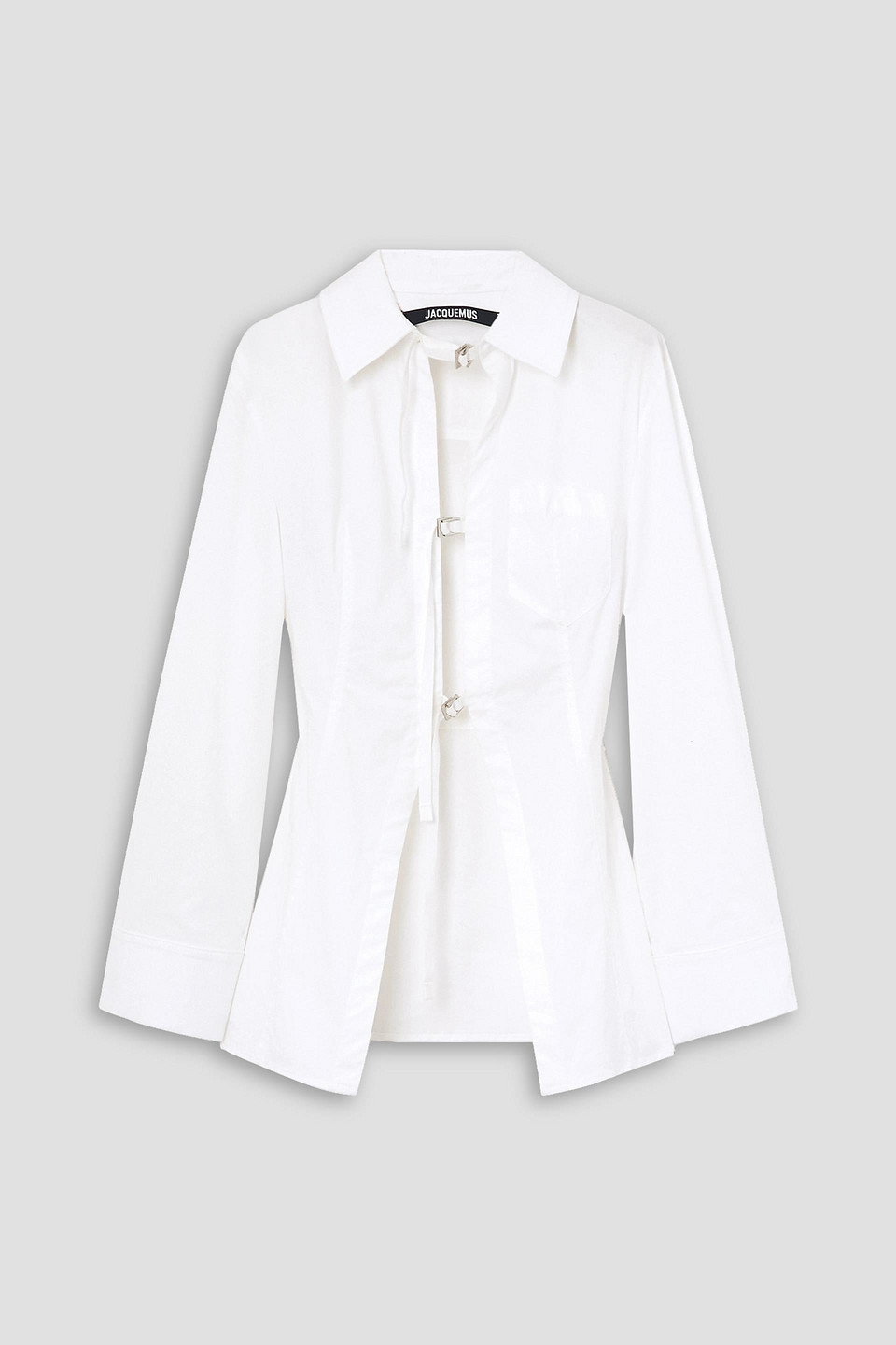 Jacquemus Lavoir Stretch-cotton Poplin Shirt In White