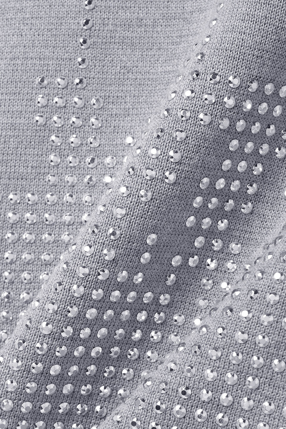 Jw Anderson Studded Wool Tank In Light Gray
