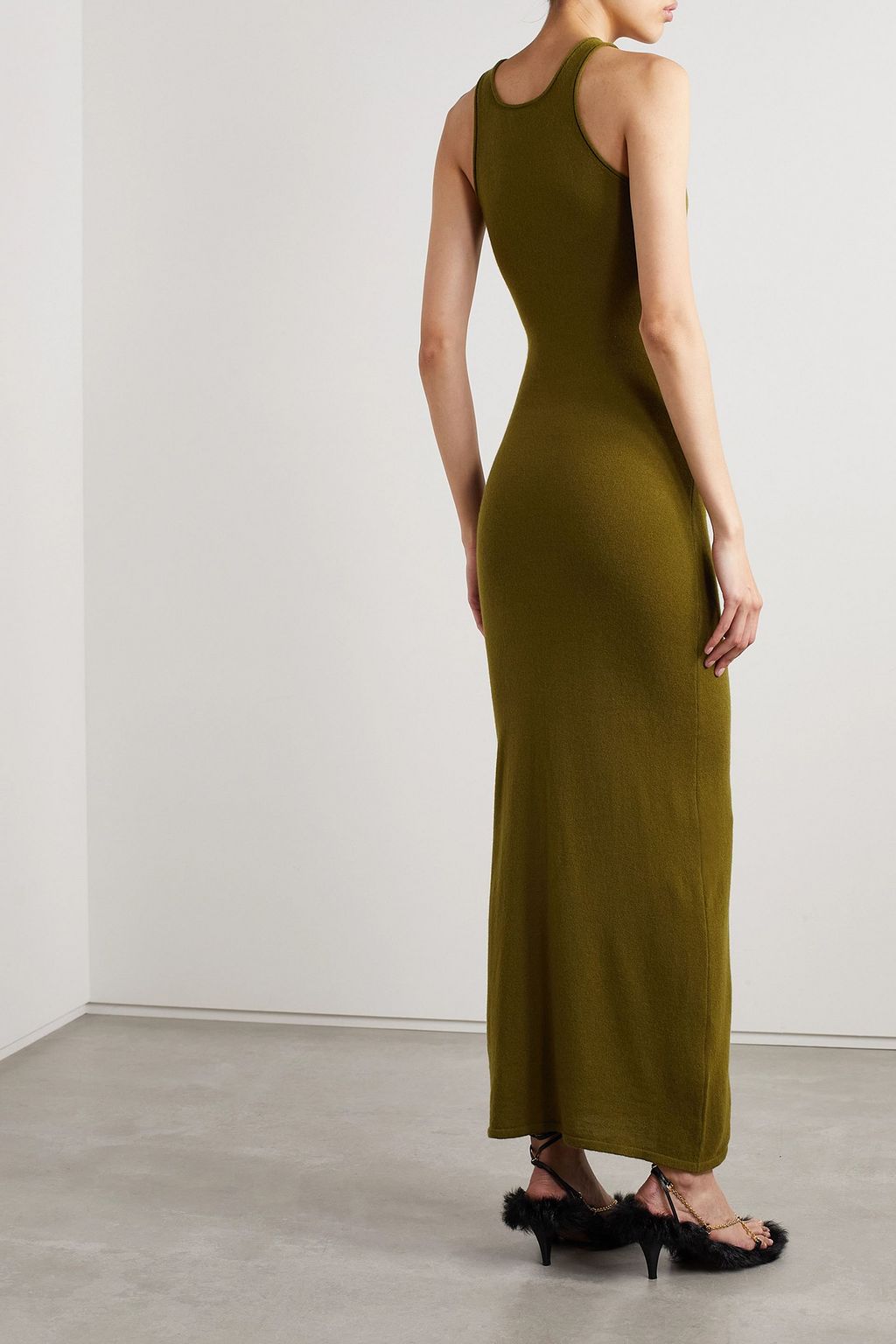 KHAITE Jaime cashmere maxi dress