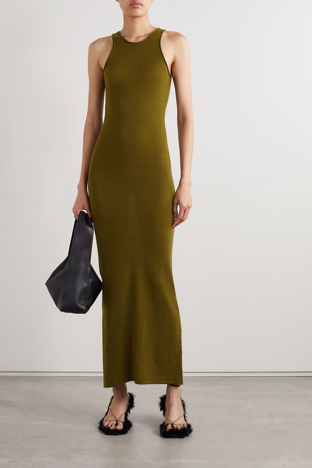 KHAITE Jaime cashmere maxi dress