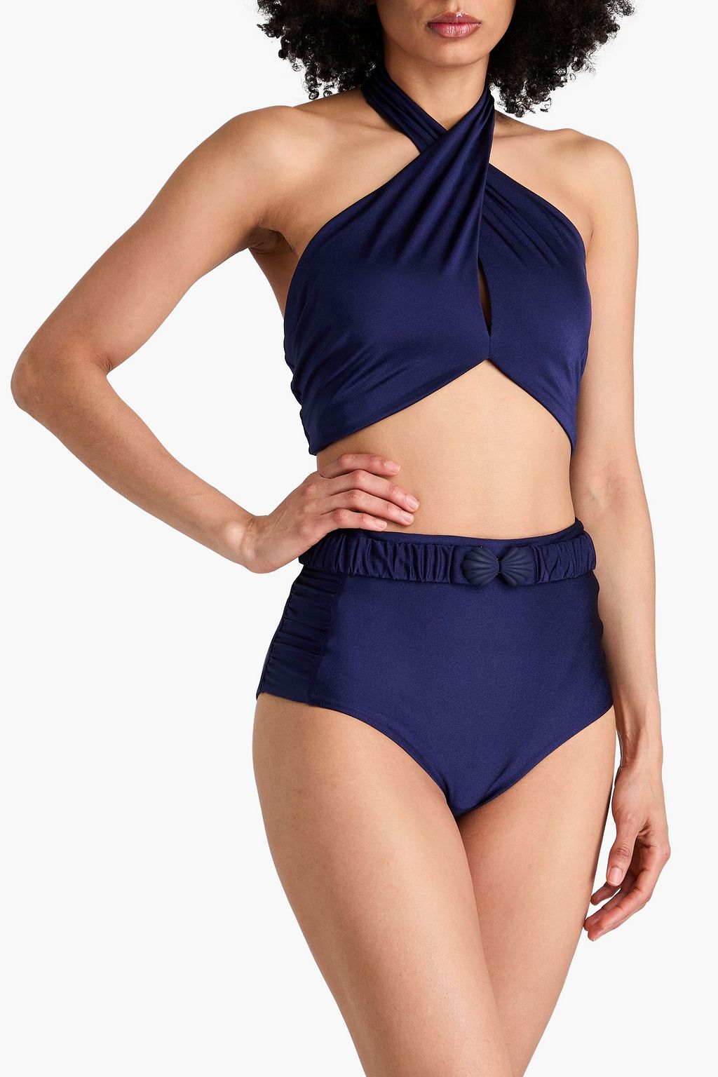 JOHANNA ORTIZ Lugarena halterneck bikini top