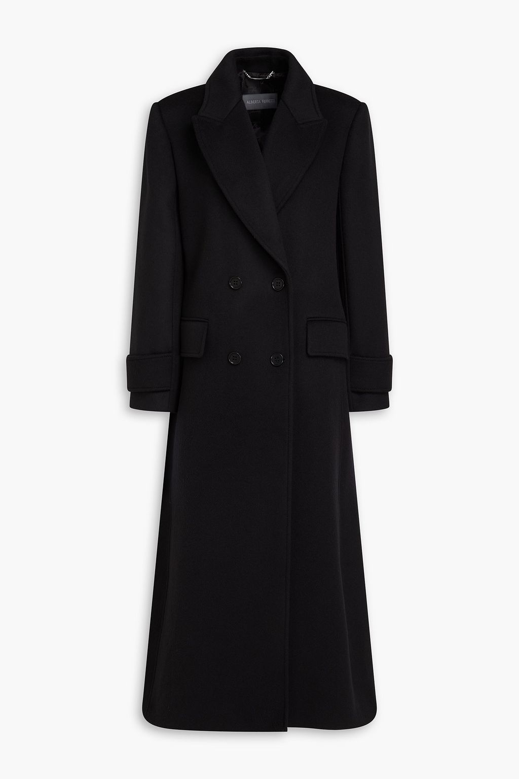 ALBERTA FERRETTI Double breasted brushed wool and cashmere blend coat THE OUTNET