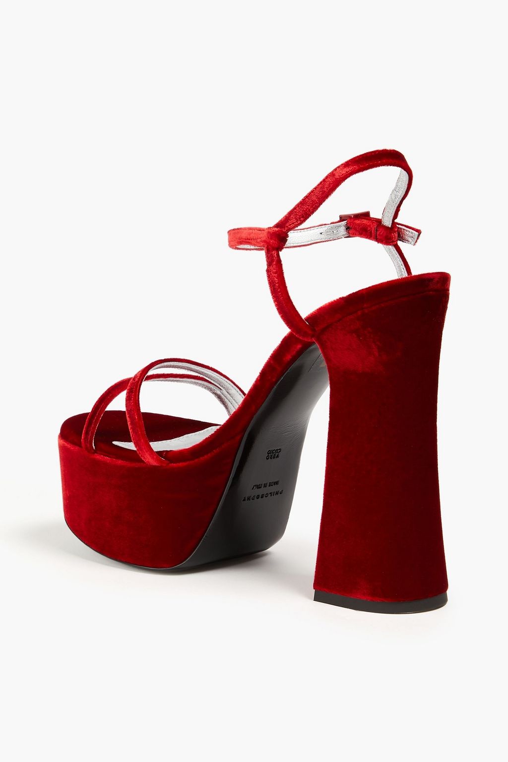 PHILOSOPHY DI LORENZO SERAFINI ベルベット プラットフォームサンダル