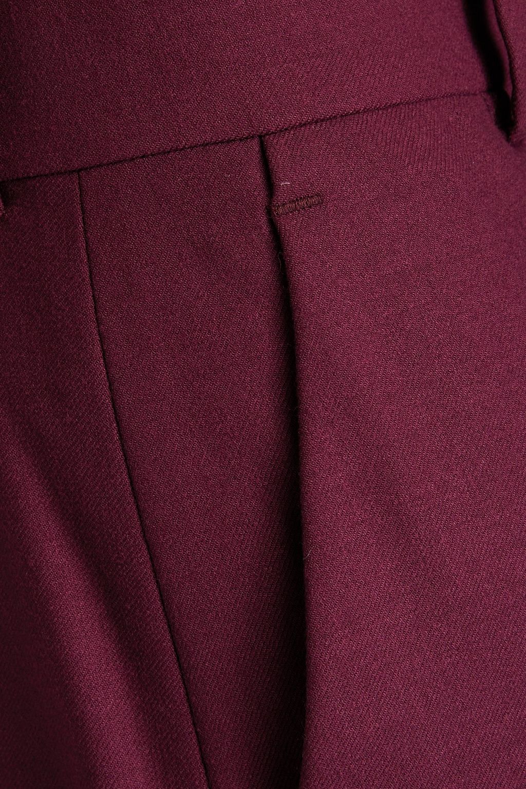 ALBERTA FERRETTI Wool-blend twill straight-leg pants