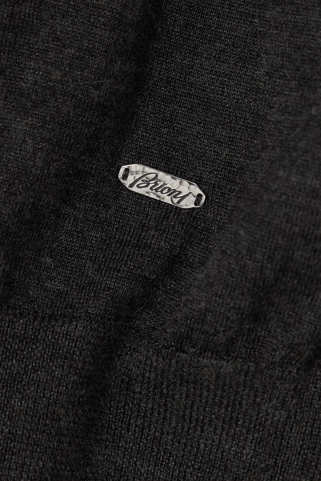 BRIONI Cashmere and silk-blend turtleneck sweater