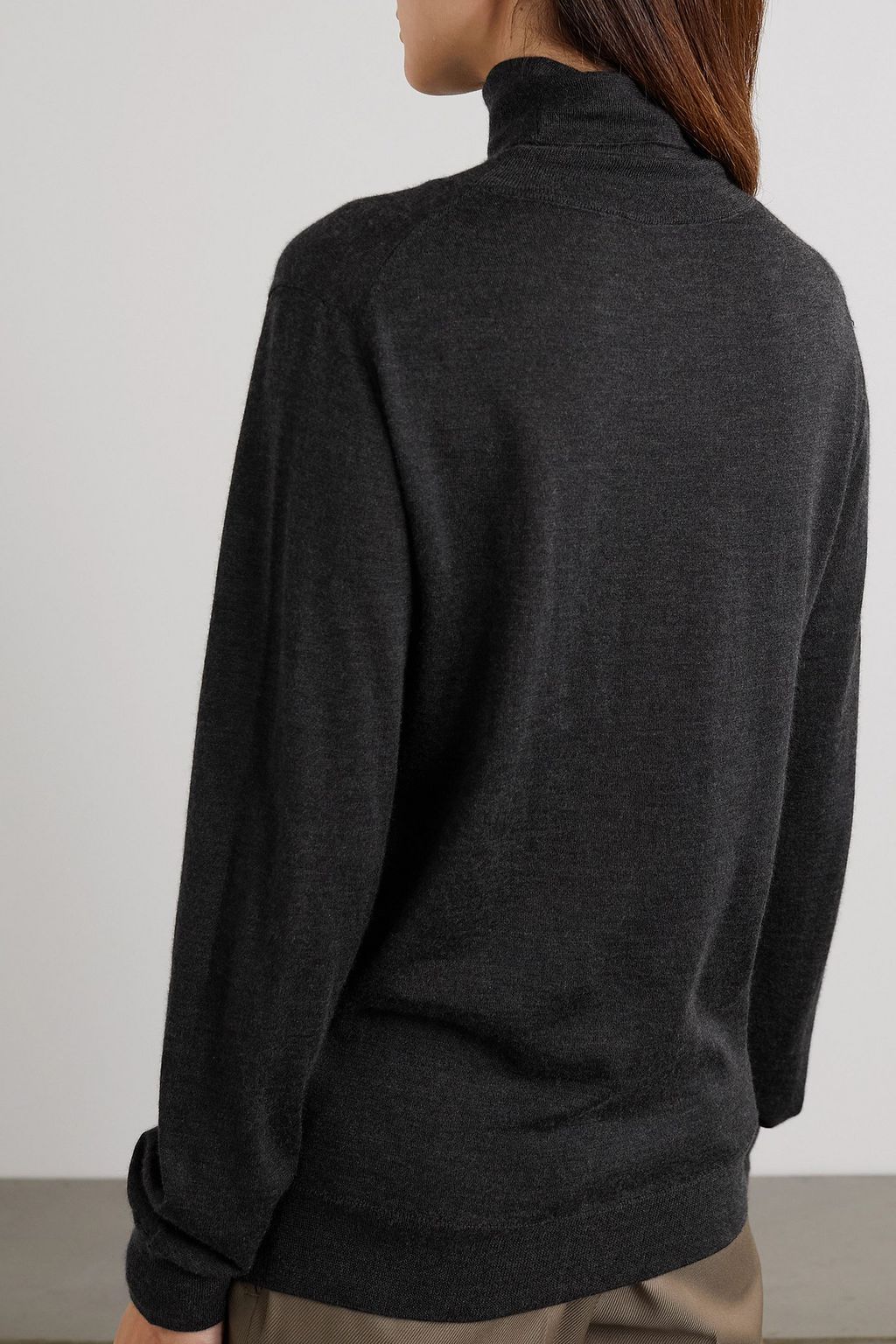 BRIONI Cashmere and silk-blend turtleneck sweater