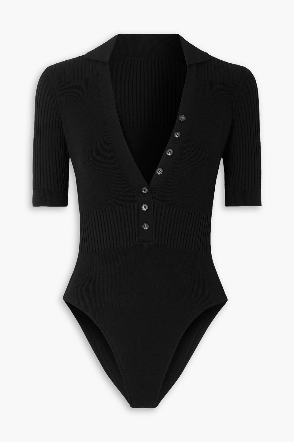 Jacquemus Black Le Papier 'le Body Yauco' Bodysuit In Black
