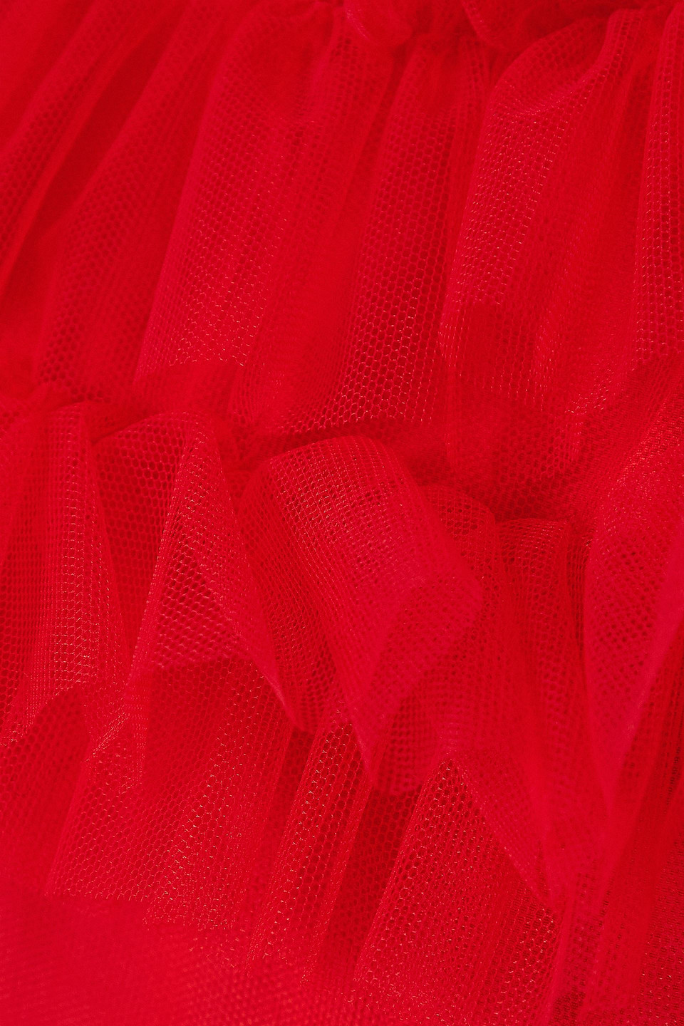 MOLLY GODDARD CLARICE TIERED RUFFLED TULLE TOP