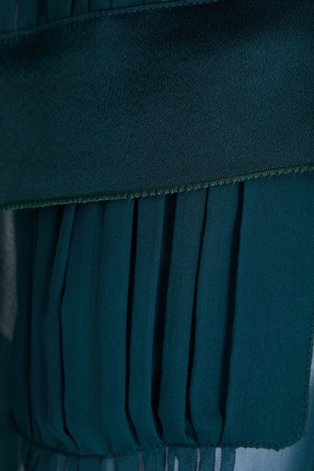 ALBERTA FERRETTI Plissiertes Hemd aus Seiden-Voile