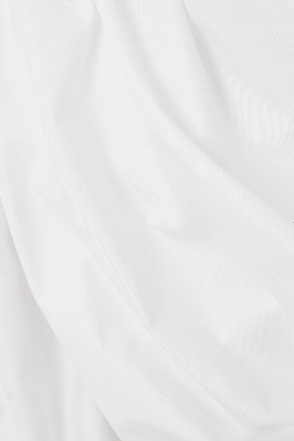 ALEXANDER WANG Mini-Hemdblusenkleid aus Baumwoll-Twill mit Raffungen