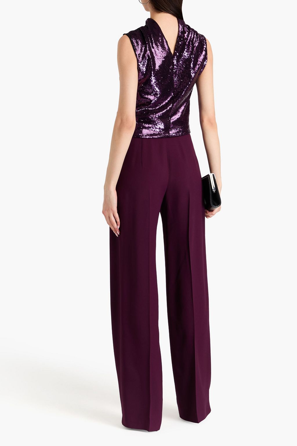 ALBERTA FERRETTI Crepe wide-leg pants
