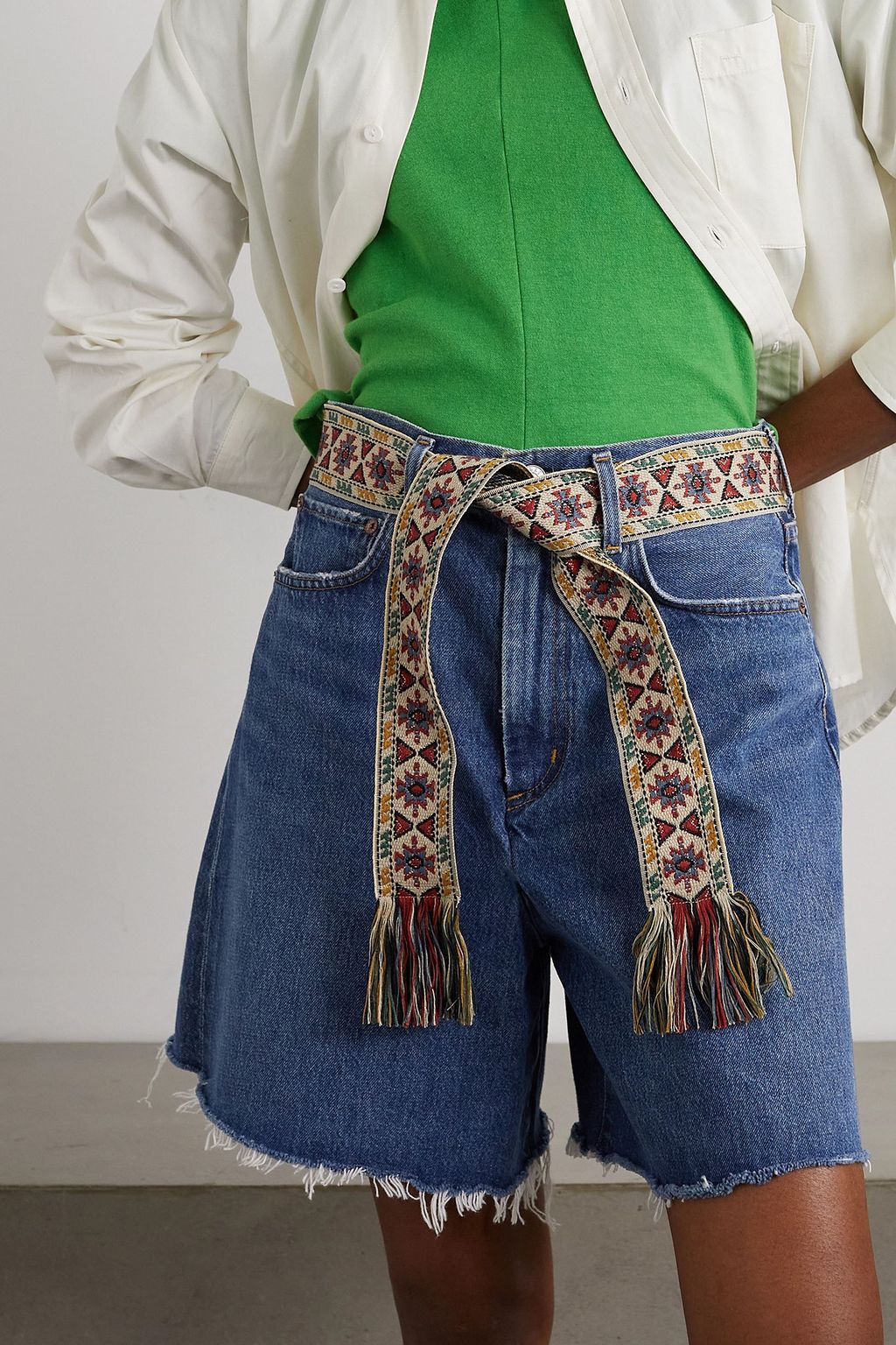 ISABEL MARANT Etka fringed woven belt