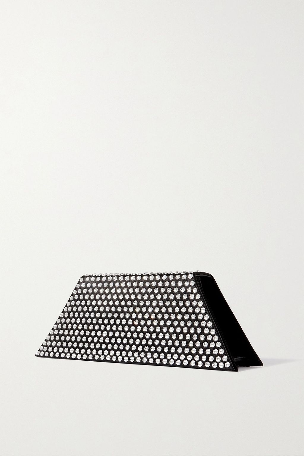 AMINA MUADDI Superamini Yigit crystal-embellished satin clutch