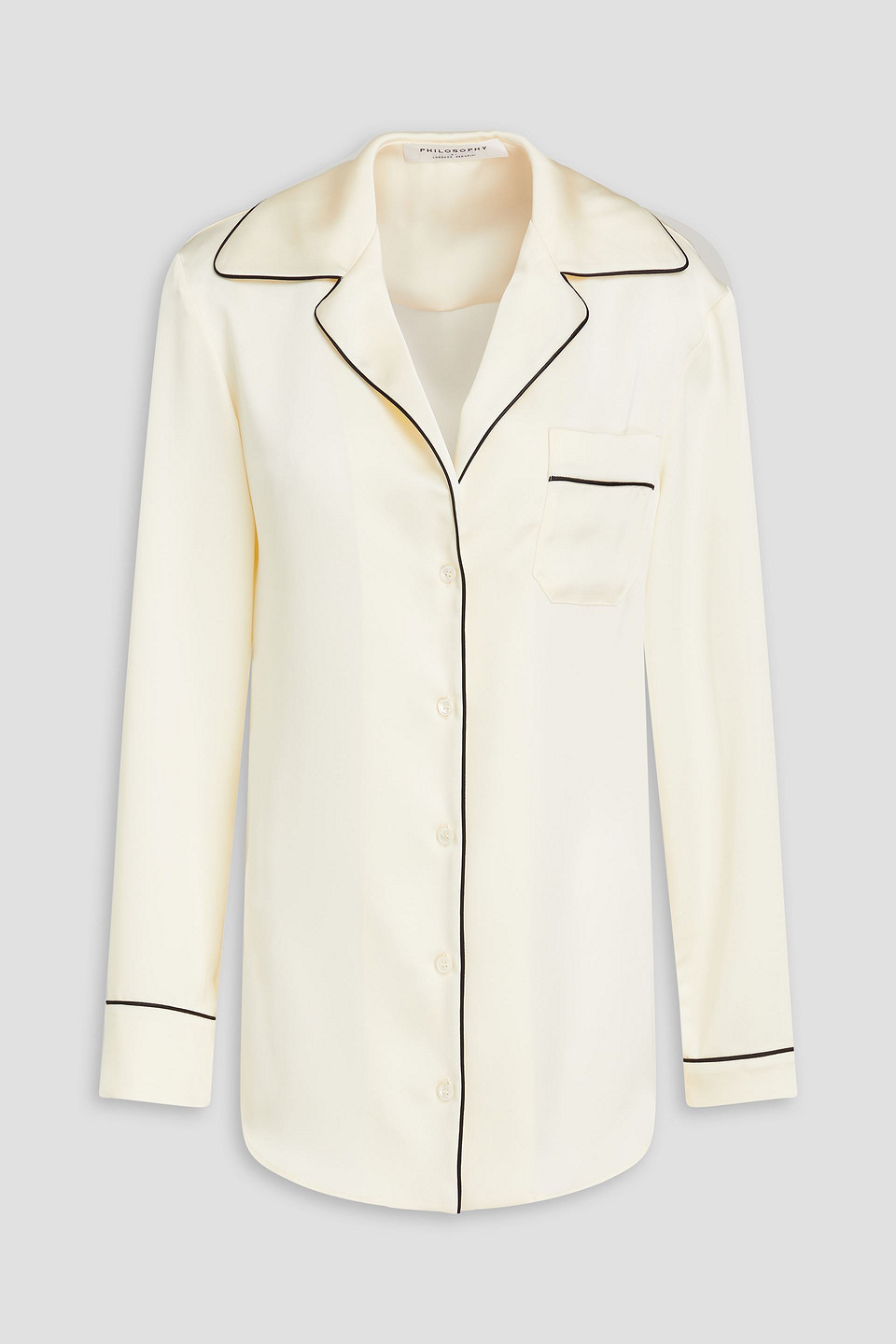 Philosophy Di Lorenzo Serafini Blazer Aus Einer Hanf-leinenmischung Mit Fischgratmuster In Creme